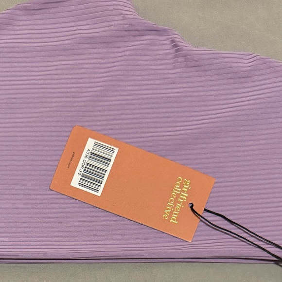 GIRLFRIEND COLLECTIVE High-rise 7/8 rib leggings in Violet - Picture 2 of 3